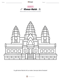 Khmer-Reich druckbare Arbeitsblatt Vorschau