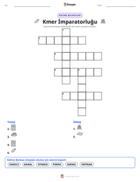 Kmer İmparatorluğu yazdırılabilir çalışma sayfası önizlemesi