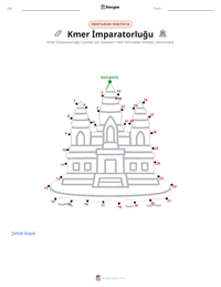 Kmer İmparatorluğu yazdırılabilir çalışma sayfası önizlemesi