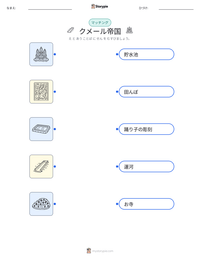 クメール帝国 の印刷可能ワークシートプレビュー