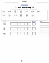 Neil Armstrong printable worksheet preview