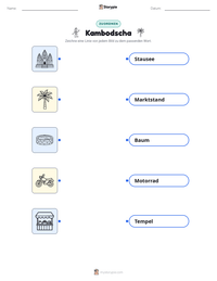 Kambodscha druckbare Arbeitsblatt Vorschau