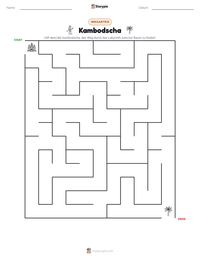 Kambodscha druckbare Arbeitsblatt Vorschau