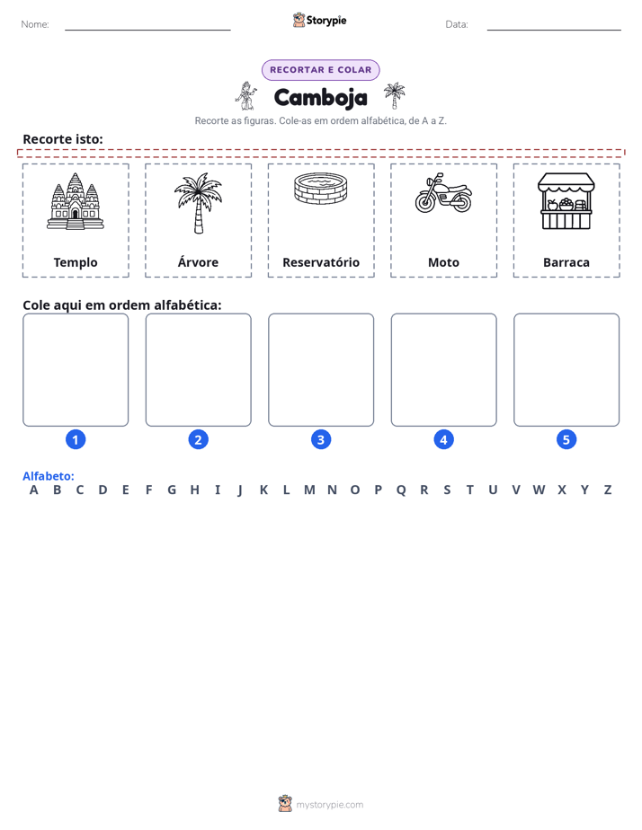 Recortar & Colar Alfabeto