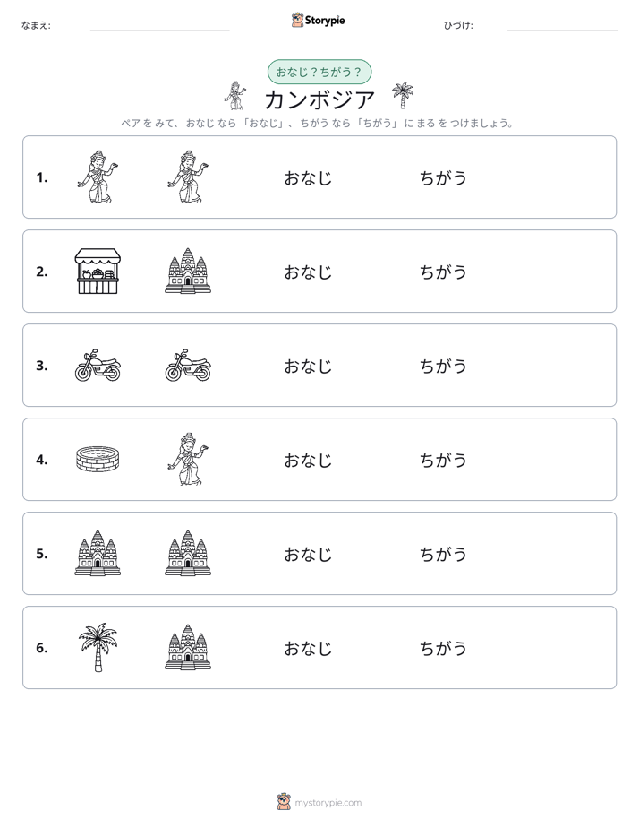 同じか違うか
