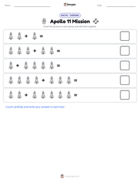 Apollo 11 Mission printable worksheet preview