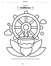 Buddhismus druckbare Arbeitsblatt Vorschau