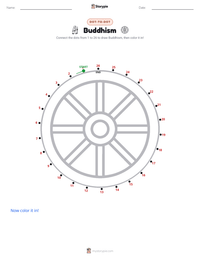 Buddhism printable worksheet preview