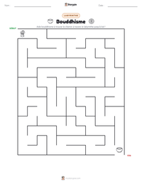 Aperçu de la feuille de travail imprimable Bouddhisme