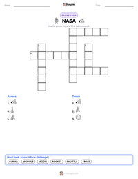NASA printable worksheet preview