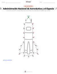 Vista previa de la hoja de trabajo imprimible de Administración Nacional de Aeronáutica y el Espacio