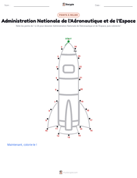 Aperçu de la feuille de travail imprimable Administration Nationale de l'Aéronautique et de l'Espace