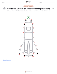 Nationaal Lucht- en Ruimtevaartagentschap afdrukbare werkblad voorbeeld