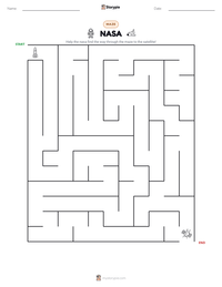 NASA printable worksheet preview