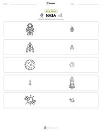 NASA printable worksheet preview
