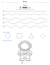 NASA printable worksheet preview