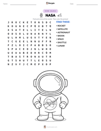 NASA printable worksheet preview