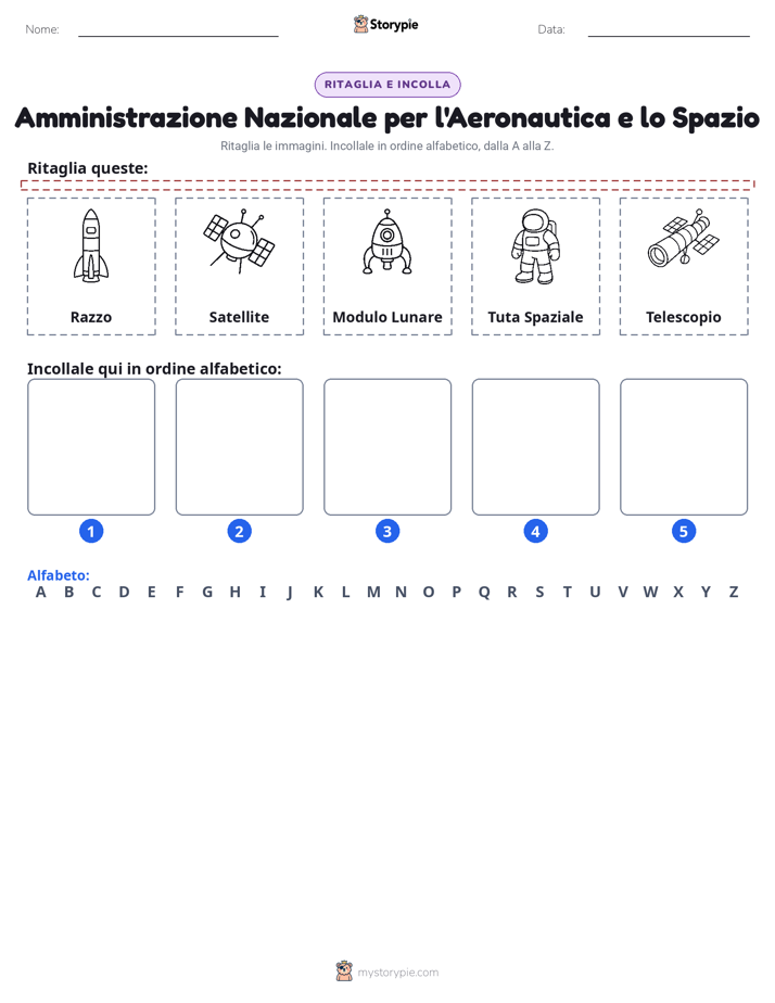 Taglia & Incolla Alfabeto