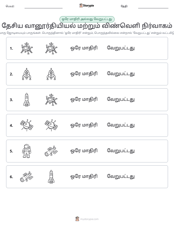 அதே அல்லது மாறுபட்டது