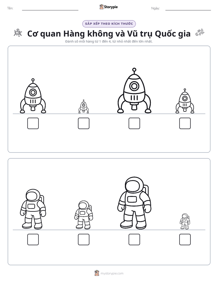 Thứ Tự Kích Thước