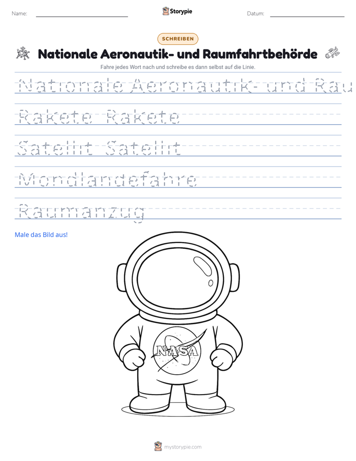 Schreibübung