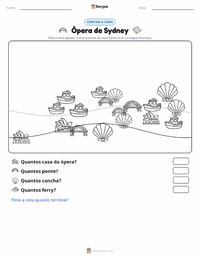Prévia da folha de atividades imprimível Ópera de Sydney