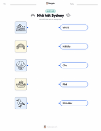 Tài liệu in sẵn Nhà hát Opera Sydney cho trẻ em