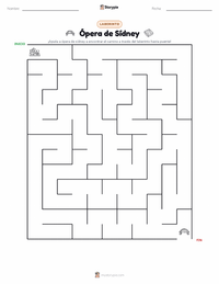 Vista previa de la hoja de trabajo imprimible de Ópera de Sídney