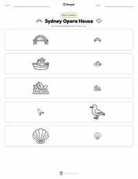 Sydney Opera House printable worksheet preview