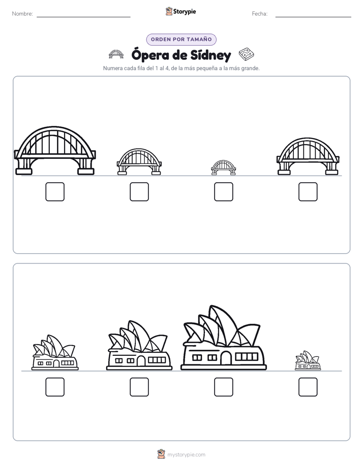 Orden de Tamaños