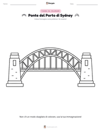 Anteprima della scheda stampabile di Ponte del Porto di Sydney