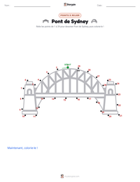 Aperçu de la feuille de travail imprimable Pont de Sydney