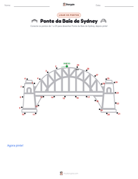 Prévia da folha de atividades imprimível Ponte da Baía de Sydney