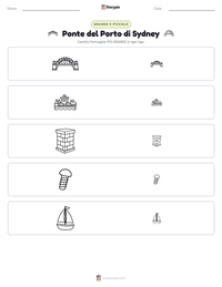 Anteprima della scheda stampabile di Ponte del Porto di Sydney
