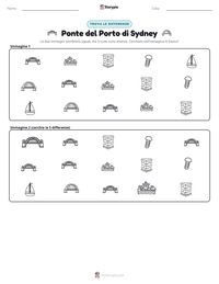Anteprima della scheda stampabile di Ponte del Porto di Sydney
