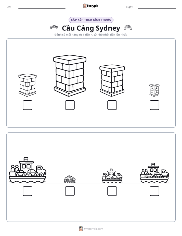 Thứ Tự Kích Thước