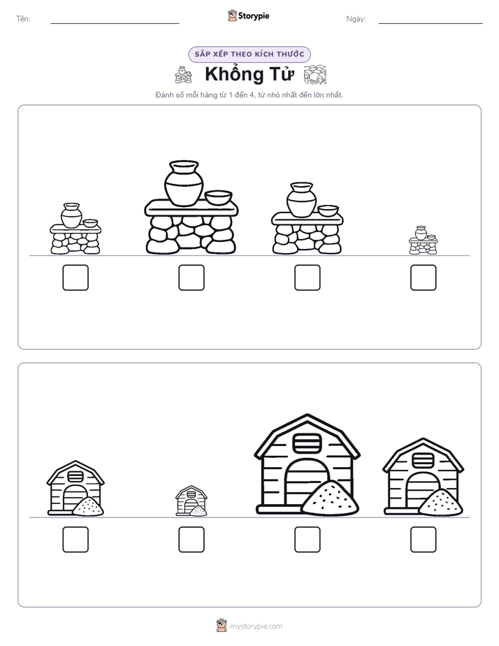 Thứ Tự Kích Thước