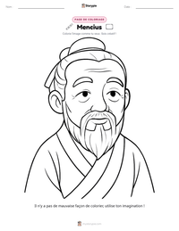 Aperçu de la feuille de travail imprimable Mencius