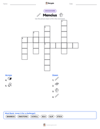 Mencius printable worksheet preview