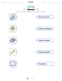Vista previa de la hoja de trabajo imprimible de Mencio