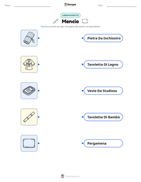 Anteprima della scheda stampabile di Mencio