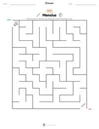 Mencius printable worksheet preview
