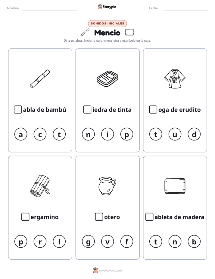 Sonidos Iniciales