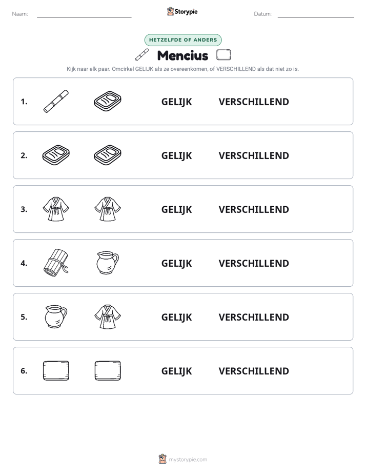 Zelfde of Verschillend