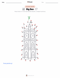 Podgląd drukowalnego arkusza ćwiczeń Big Ben
