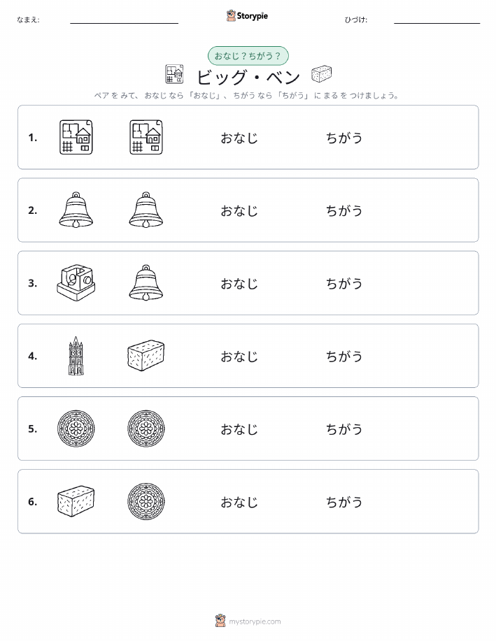 同じか違うか