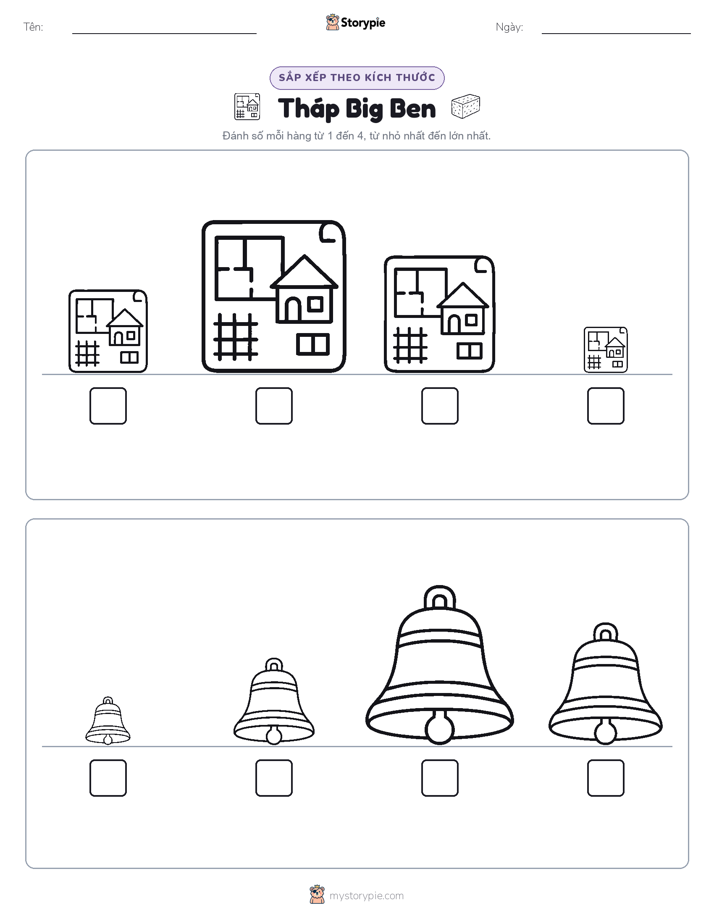 Thứ Tự Kích Thước