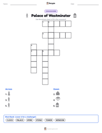 Palace of Westminster printable worksheet preview