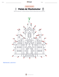 Aperçu de la feuille de travail imprimable Palais de Westminster