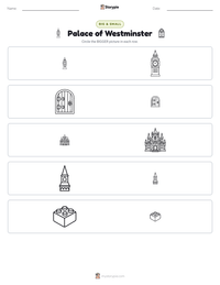 Palace of Westminster printable worksheet preview